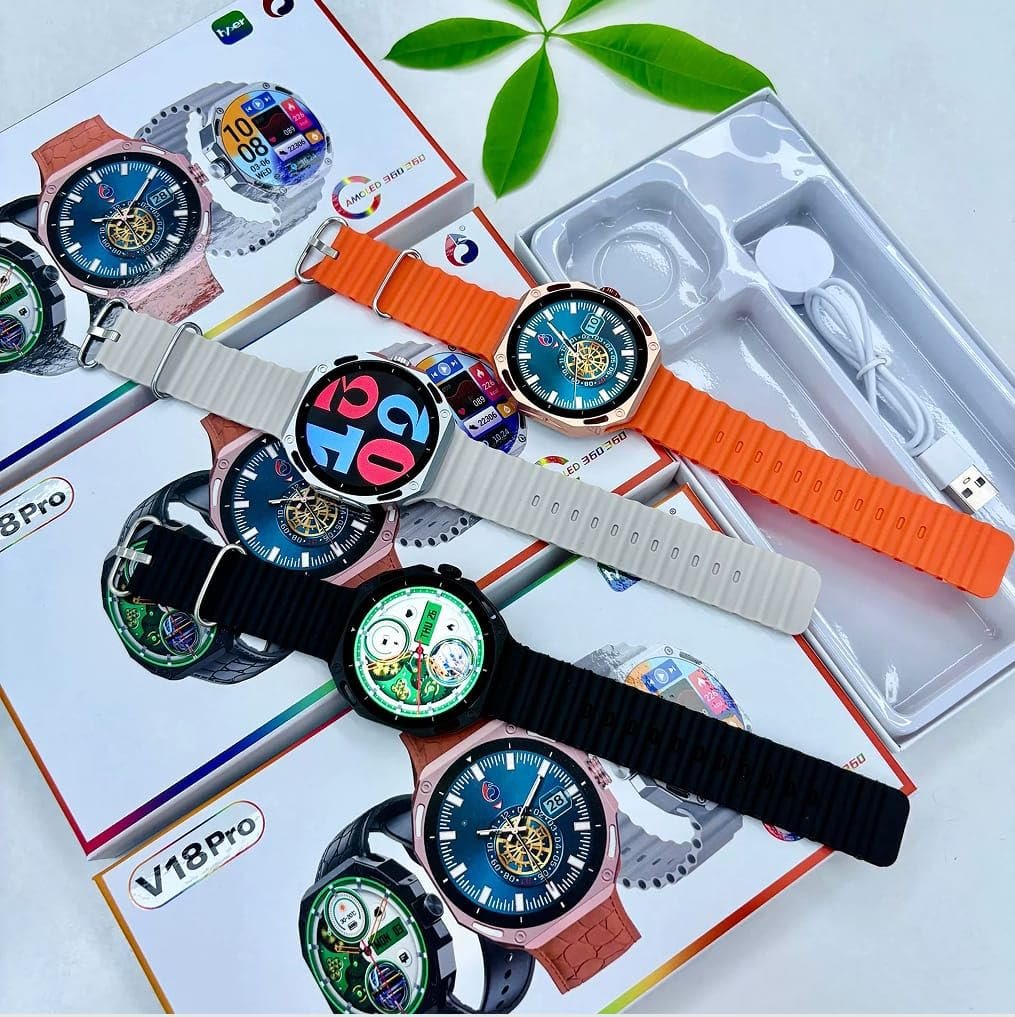 V18 Pro Max Smart Watch, HD IPS Screen 320x240, Heart Rate